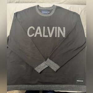 Calvin Klein Black and Gray Sweater size 4XT